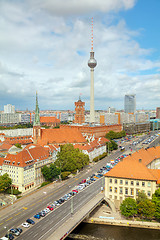 Image showing Aerial overview of Berlin