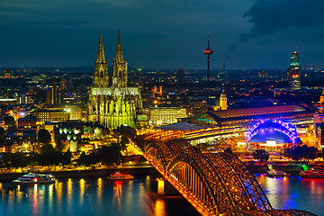 Image showing Cologne, Germany aerial overview