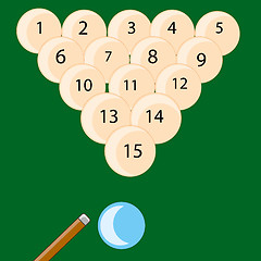 Image showing Desk play billiards