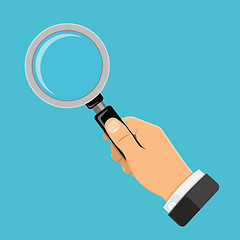 Image showing Magnifying Glass in Hand