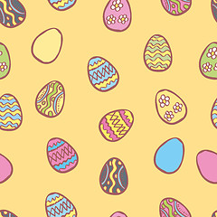 Image showing Vector Happy Easter seamless pattern