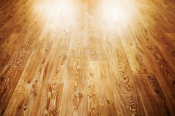 Image showing wooden floor covering