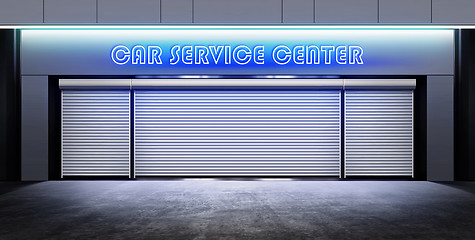 Image showing modern closed car service