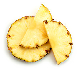 Image showing slices of pineapple