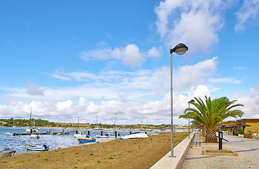 Image showing Fishermens boats in Alvor city