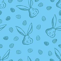 Image showing Vector Happy Easter seamless pattern