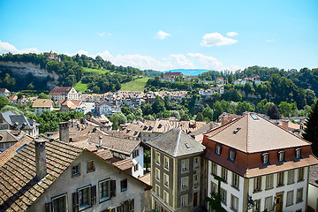 Image showing Panoramic view of Fribourg, Switzerland