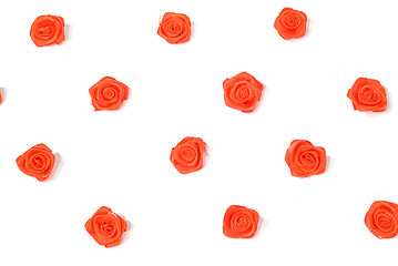 Image showing Small Red Roses Scattered