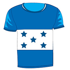 Image showing T-shirt with flag Honduras