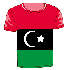 Image showing T-shirt flag Libya