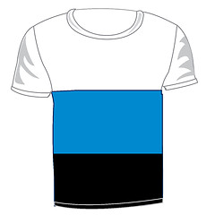 Image showing T-shirt flag Estonia