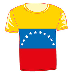 Image showing T-shirt with flag Venezuela