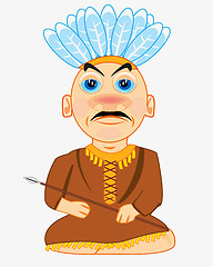 Image showing Indian apache cartoon