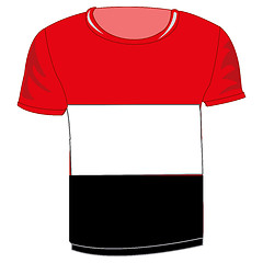 Image showing T-shirt flag Yemen