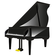 Image showing Drawing of the music instrument piano