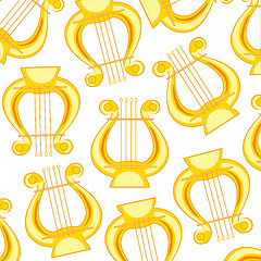 Image showing Music instrument lira pattern