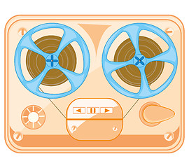 Image showing Old-time music player spool