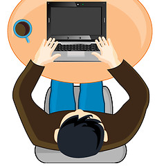 Image showing Man for computer