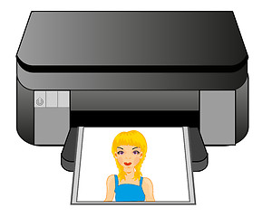 Image showing Office equipment colour printer