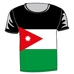 Image showing T-shirt with flag Jordan