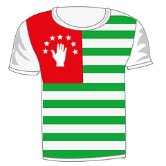 Image showing T-shirt flag Abhaziya