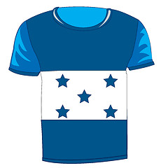 Image showing T-shirt flag Honduras