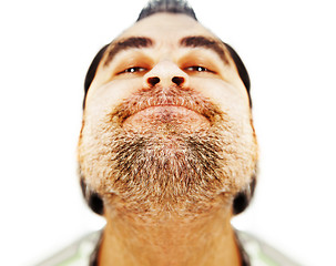 Image showing close up of bearded man