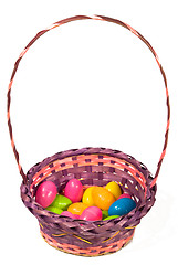 Image showing Easter Eggs in an Easter Basket