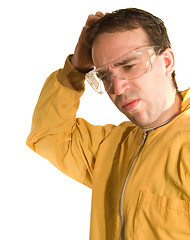 Image showing Confused Worker