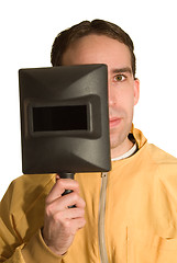 Image showing Welder with his Mask