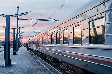 Image showing TALLINN, ESTONIA - 7 January 2018: Railway station in Tallinn, E