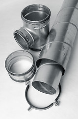 Image showing Ventilation system items on white background