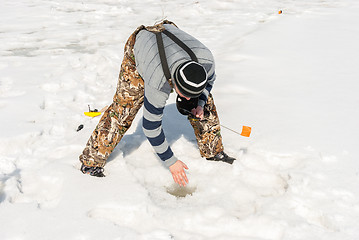 Image showing winter fishing