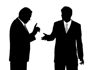 Image showing  Two businessmen arguing