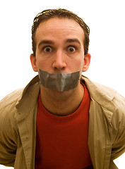 Image showing Taped Mouth