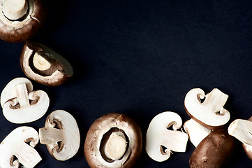 Image showing Raw Portobello Mushrooms