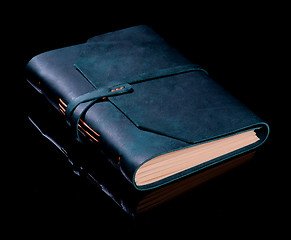 Image showing Handmade Leather Notepad