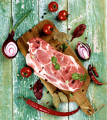 Image showing Raw Pork Neck