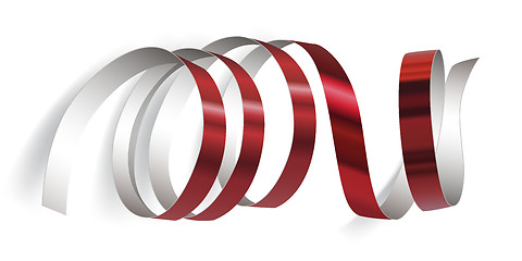 Image showing Festive ribbon on white background