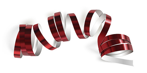 Image showing Festive ribbon on white background