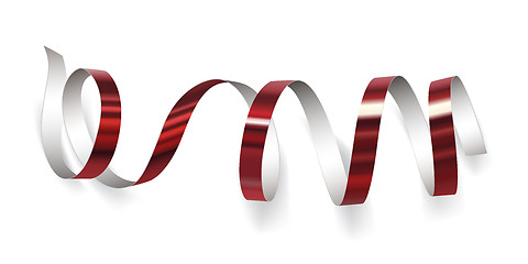 Image showing Festive ribbon on white background