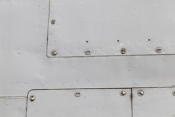 Image showing metal surface with rivets