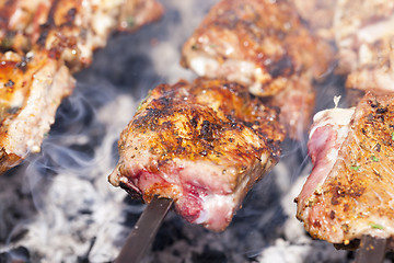 Image showing cooking meat Photo