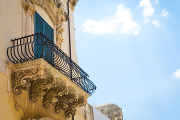 Image showing NOTO, ITALY - Detail of Baroque Balcony, 1750