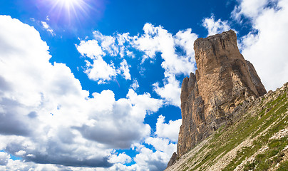 Image showing Landmark of Dolomites - Tre Cime di Lavaredo