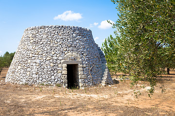 Image showing Puglia Region, Italy. Traditional warehouse made of stone