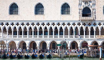 Image showing VENICE, ITALY - JUNE 27, 2016: San Marco area full of turists