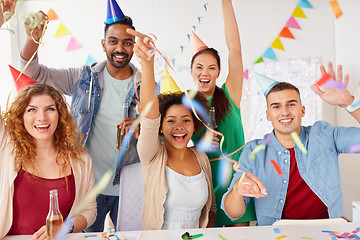 Image showing happy team having fun at office party