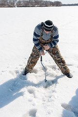 Image showing winter fishing