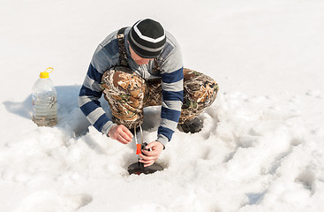 Image showing winter fishing